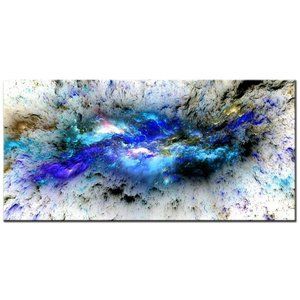 Diamond Painting Abstract Blue Cloud, Large 5D Diamond Painting Kit 40x80cm